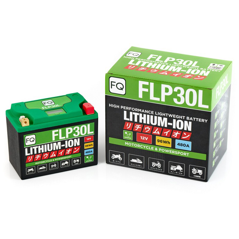 Батарея аккумуляторная FQ FLP30L 30А/ч 480А 12В обратная полярн. болтовые мото клеммы